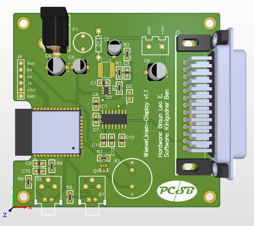 PCB 3D Ansicht